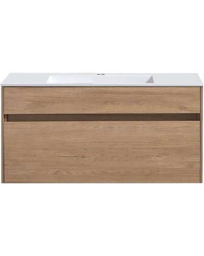 Тумба под раковину Vincea Chiara 100 VMC-2C100NO подвесная N.Oak
