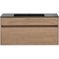 Тумба под раковину Vincea Chiara 100 VMC-2C100NO подвесная N.Oak