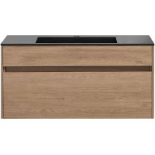 Тумба под раковину Vincea Chiara 100 VMC-2C100NO подвесная N.Oak