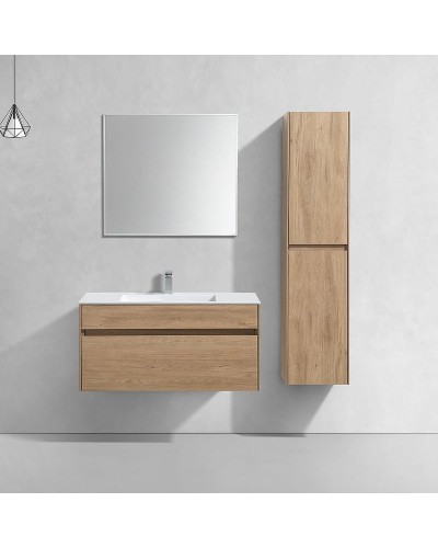 Тумба под раковину Vincea Chiara 100 VMC-2C100NO подвесная N.Oak