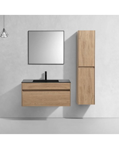 Тумба под раковину Vincea Chiara 100 VMC-2C100NO подвесная N.Oak