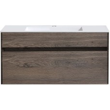 Тумба под раковину Vincea Chiara 100 VMC-2C100RO подвесная R.Oak