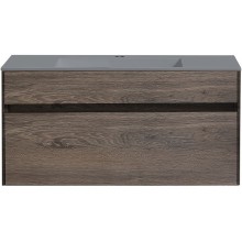 Тумба под раковину Vincea Chiara 100 VMC-2C100RO подвесная R.Oak