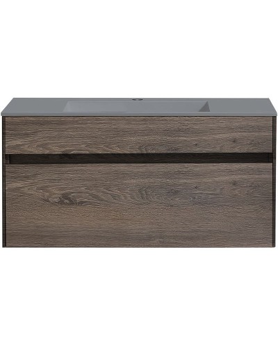 Тумба под раковину Vincea Chiara 100 VMC-2C100RO подвесная R.Oak