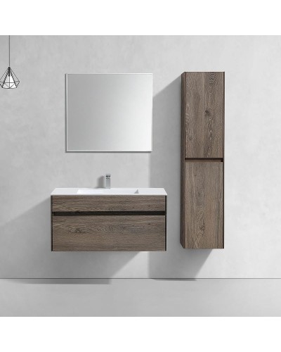 Тумба под раковину Vincea Chiara 100 VMC-2C100RO подвесная R.Oak