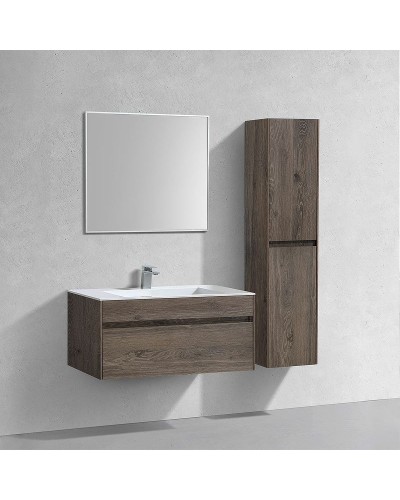 Тумба под раковину Vincea Chiara 100 VMC-2C100RO подвесная R.Oak