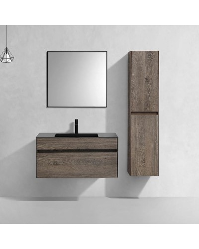 Тумба под раковину Vincea Chiara 100 VMC-2C100RO подвесная R.Oak