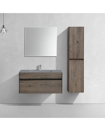 Тумба под раковину Vincea Chiara 100 VMC-2C100RO подвесная R.Oak