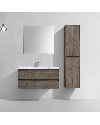 Тумба под раковину Vincea Luka 100 VMC-2L100RO подвесная R.Oak