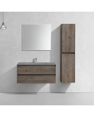 Тумба под раковину Vincea Luka 100 VMC-2L100RO подвесная R.Oak