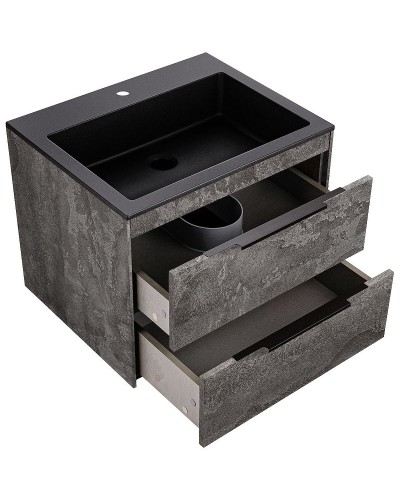 Тумба под раковину Vincea Chiara 2D 60 VMC-2C2600GS подвесная G.Stone