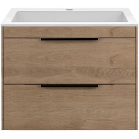 Тумба под раковину Vincea Chiara 2D 60 VMC-2C2600NO подвесная N.Oak