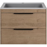 Тумба под раковину Vincea Chiara 2D 60 VMC-2C2600NO подвесная N.Oak