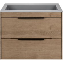 Тумба под раковину Vincea Chiara 2D 60 VMC-2C2600NO подвесная N.Oak