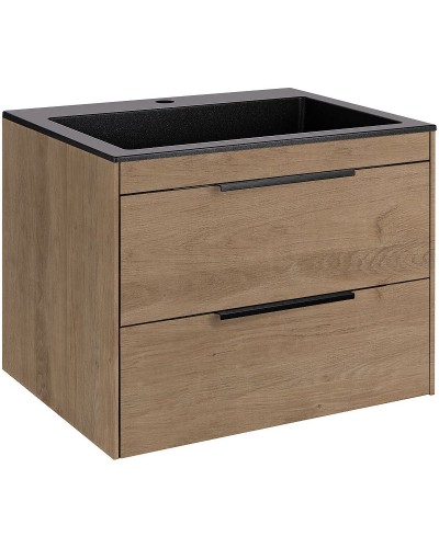 Тумба под раковину Vincea Chiara 2D 60 VMC-2C2600NO подвесная N.Oak