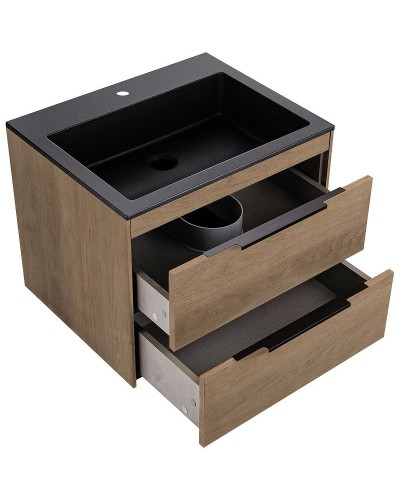 Тумба под раковину Vincea Chiara 2D 60 VMC-2C2600NO подвесная N.Oak