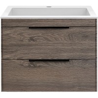 Тумба под раковину Vincea Chiara 2D 60 VMC-2C2600RO подвесная R.Oak