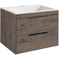 Тумба под раковину Vincea Chiara 2D 60 VMC-2C2600RO подвесная R.Oak