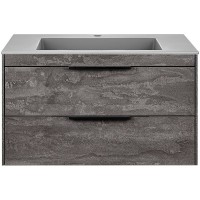 Тумба под раковину Vincea Chiara 2D 80 VMC-2C2800GS подвесная G.Stone