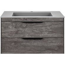 Тумба под раковину Vincea Chiara 2D 80 VMC-2C2800GS подвесная G.Stone