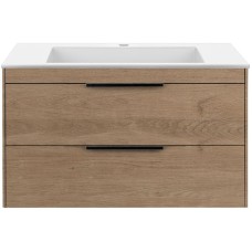 Тумба под раковину Vincea Chiara 2D 80 VMC-2C2800NO подвесная N.Oak