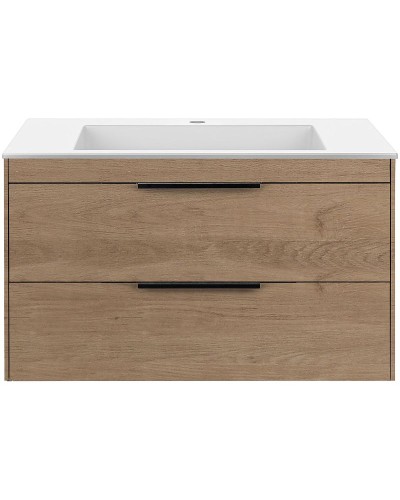 Тумба под раковину Vincea Chiara 2D 80 VMC-2C2800NO подвесная N.Oak