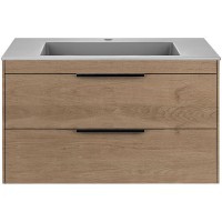 Тумба под раковину Vincea Chiara 2D 80 VMC-2C2800NO подвесная N.Oak