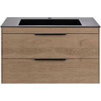 Тумба под раковину Vincea Chiara 2D 80 VMC-2C2800NO подвесная N.Oak