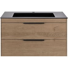 Тумба под раковину Vincea Chiara 2D 80 VMC-2C2800NO подвесная N.Oak