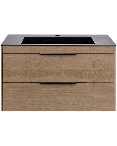 Тумба под раковину Vincea Chiara 2D 80 VMC-2C2800NO подвесная N.Oak