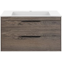 Тумба под раковину Vincea Chiara 2D 80 VMC-2C2800RO подвесная R.Oak