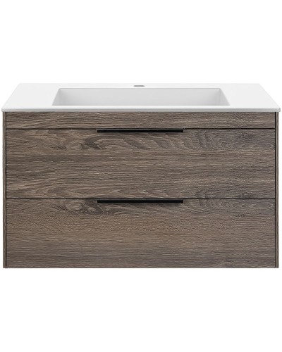 Тумба под раковину Vincea Chiara 2D 80 VMC-2C2800RO подвесная R.Oak