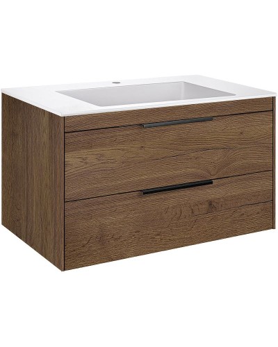 Тумба под раковину Vincea Chiara 2D 80 VMC-2C2800TO подвесная T.Oak