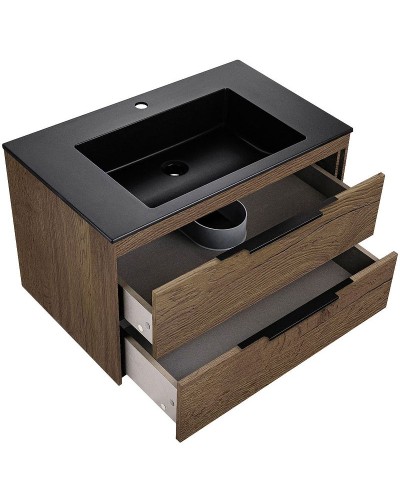 Тумба под раковину Vincea Chiara 2D 80 VMC-2C2800TO подвесная T.Oak