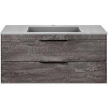 Тумба под раковину Vincea Chiara 2D 100 VMC-2C2100GS подвесная G.Stone