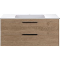 Тумба под раковину Vincea Chiara 2D 100 VMC-2C2100NO подвесная N.Oak