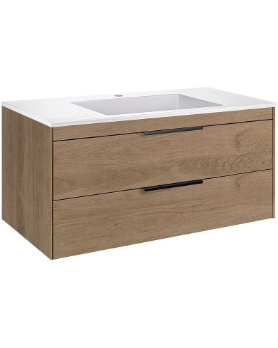 Тумба под раковину Vincea Chiara 2D 100 VMC-2C2100NO подвесная N.Oak