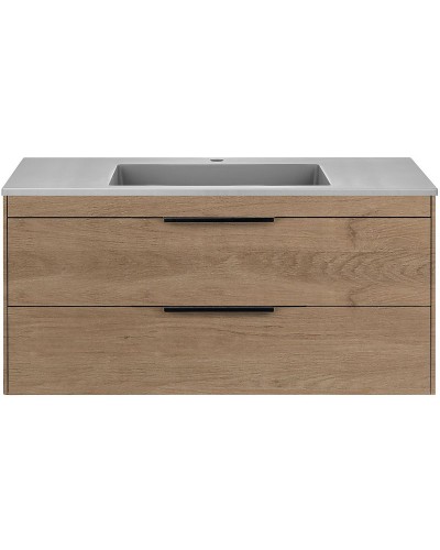 Тумба под раковину Vincea Chiara 2D 100 VMC-2C2100NO подвесная N.Oak