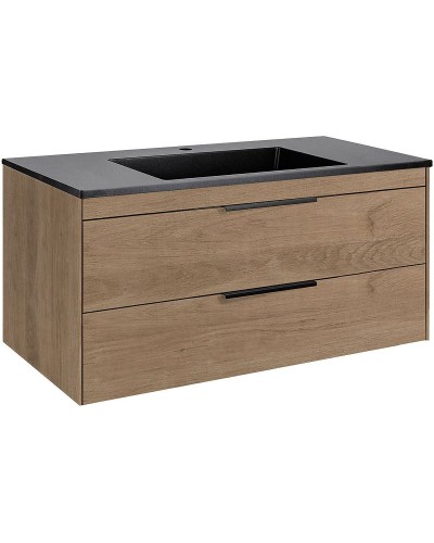 Тумба под раковину Vincea Chiara 2D 100 VMC-2C2100NO подвесная N.Oak