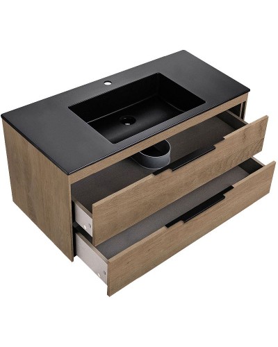 Тумба под раковину Vincea Chiara 2D 100 VMC-2C2100NO подвесная N.Oak