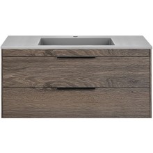 Тумба под раковину Vincea Chiara 2D 100 VMC-2C2100RO подвесная R.Oak