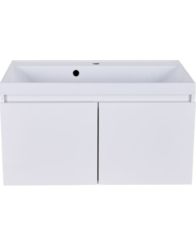 Тумба с раковиной Orange Квадро 60 KV-60TUW+Racl подвесная Белый глянец
