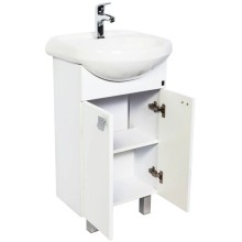 Тумба с раковиной белый глянец 50 см Orange Рио Ri-50TU+RA