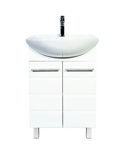 Тумба с раковиной белый 57 см Orange Корро Ko-55TUW+RA