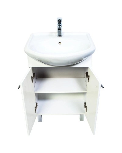 Тумба с раковиной белый 57 см Orange Корро Ko-55TUW+RA