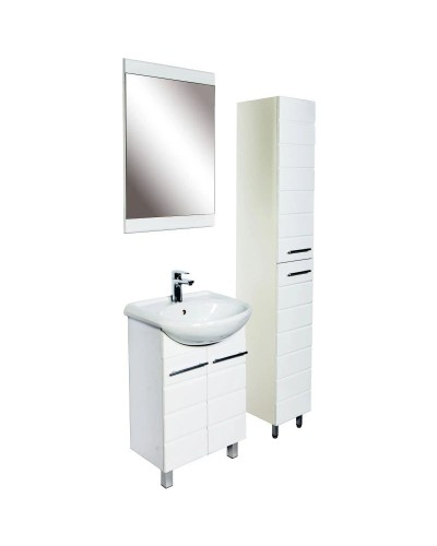 Тумба с раковиной белый 57 см Orange Корро Ko-55TUW+RA