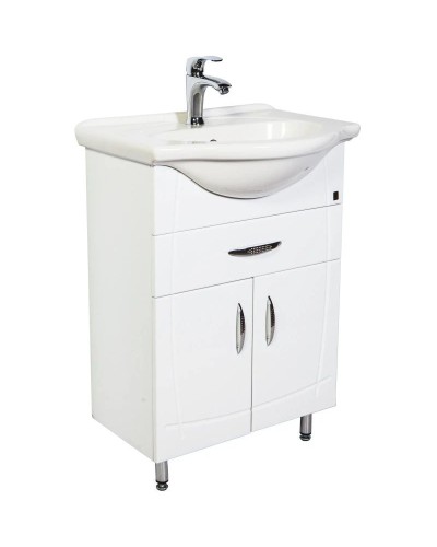 Тумба с раковиной белый глянец 60 см Orange Софи Si-60TU