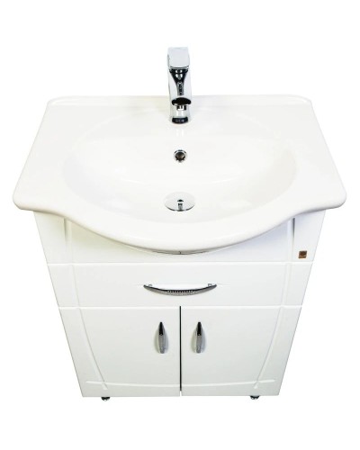 Тумба с раковиной белый глянец 60 см Orange Софи Si-60TU