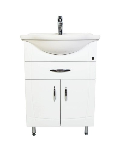 Тумба с раковиной белый глянец 60 см Orange Софи Si-60TU