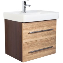 Тумба с раковиной дуб 60 см Orange Бриз Br-60TUD+RA